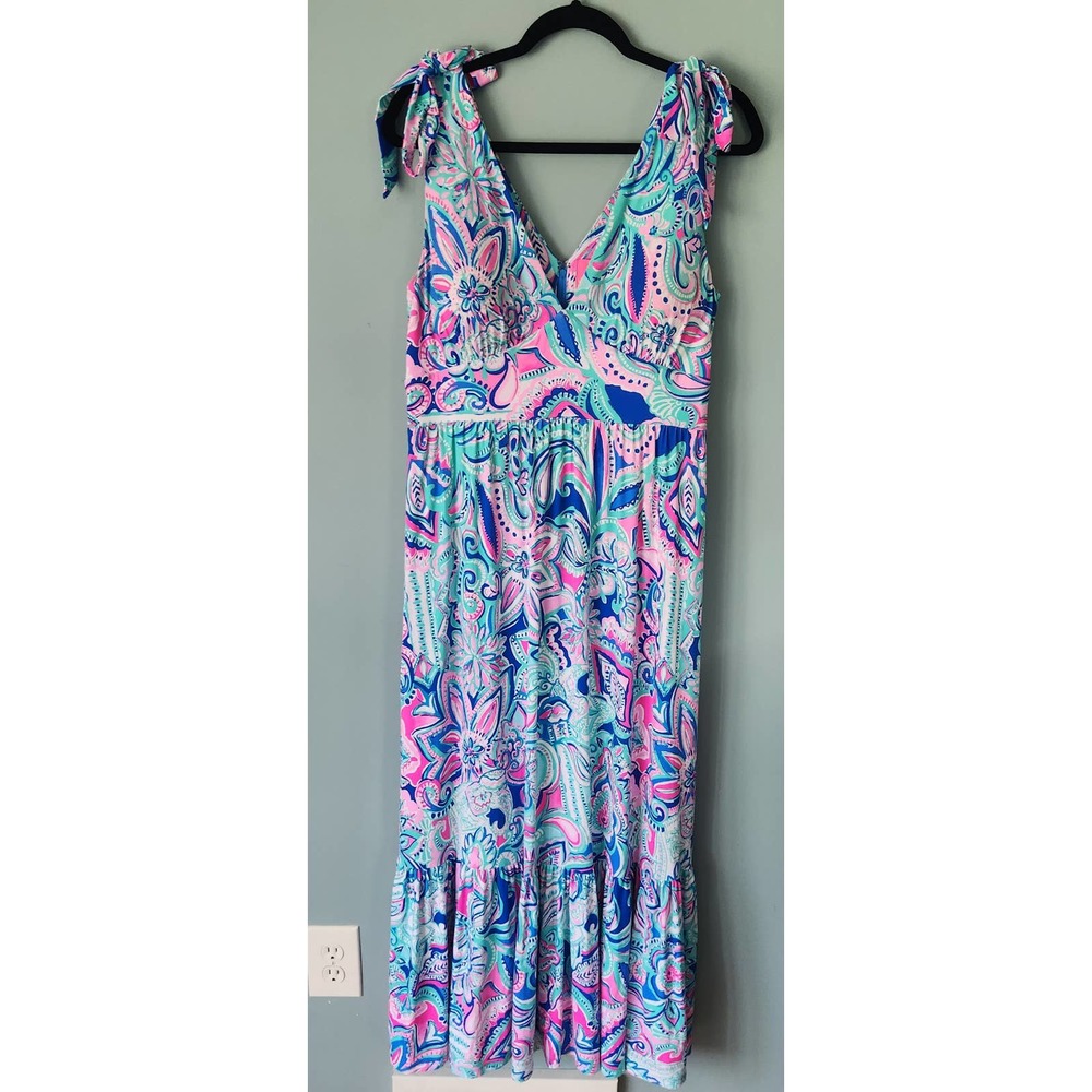 Lilly Pulitzer Maxine Midi Dress- living the dream